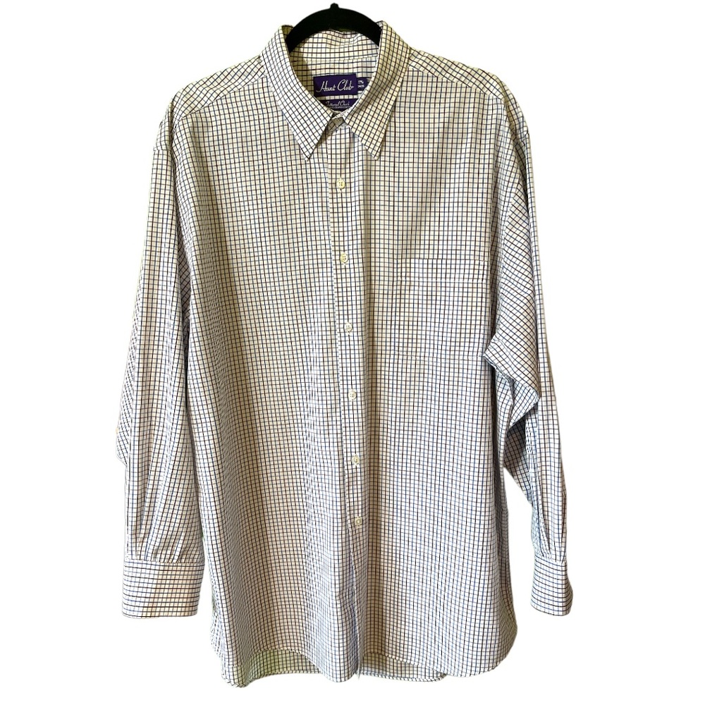 Hunt Club Men Button Front Shirt• 17.5” Neck 34/35